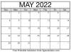 May 2022 Calendar