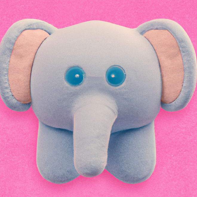 cute kawaii Squishy elephant plush toy