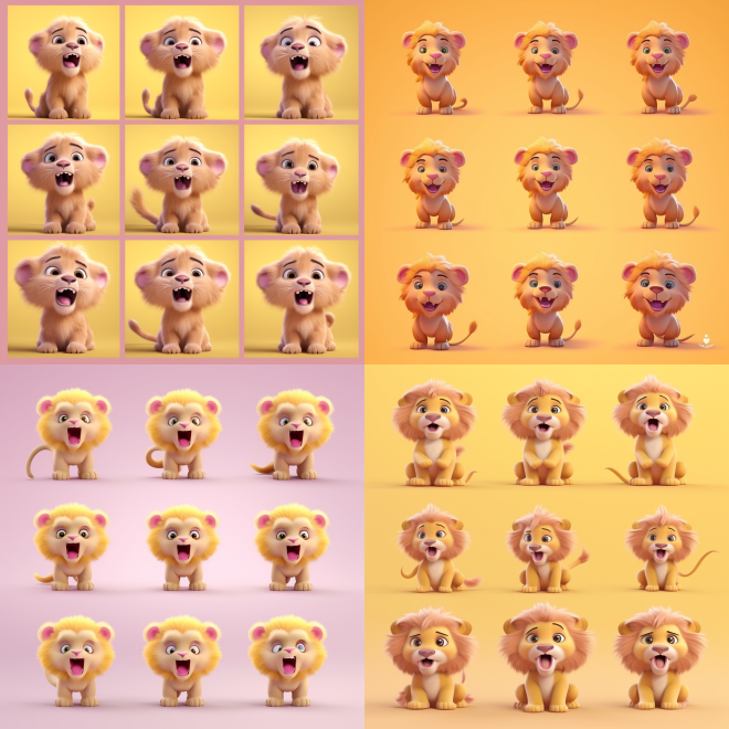 lion emoji pack